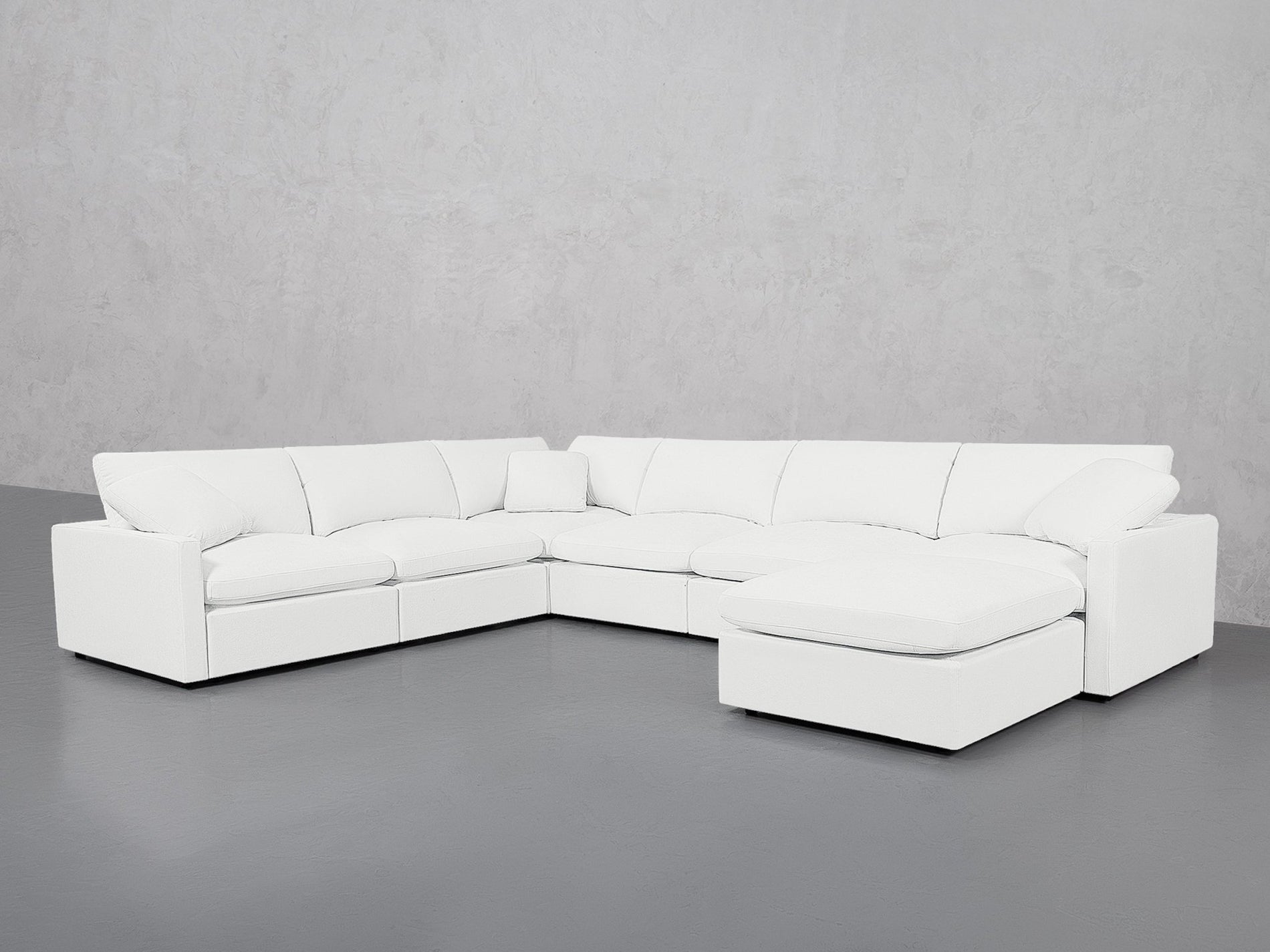 7-Seat Modular Chaise Corner Sectional (Thin Arms) - 7th Avenue