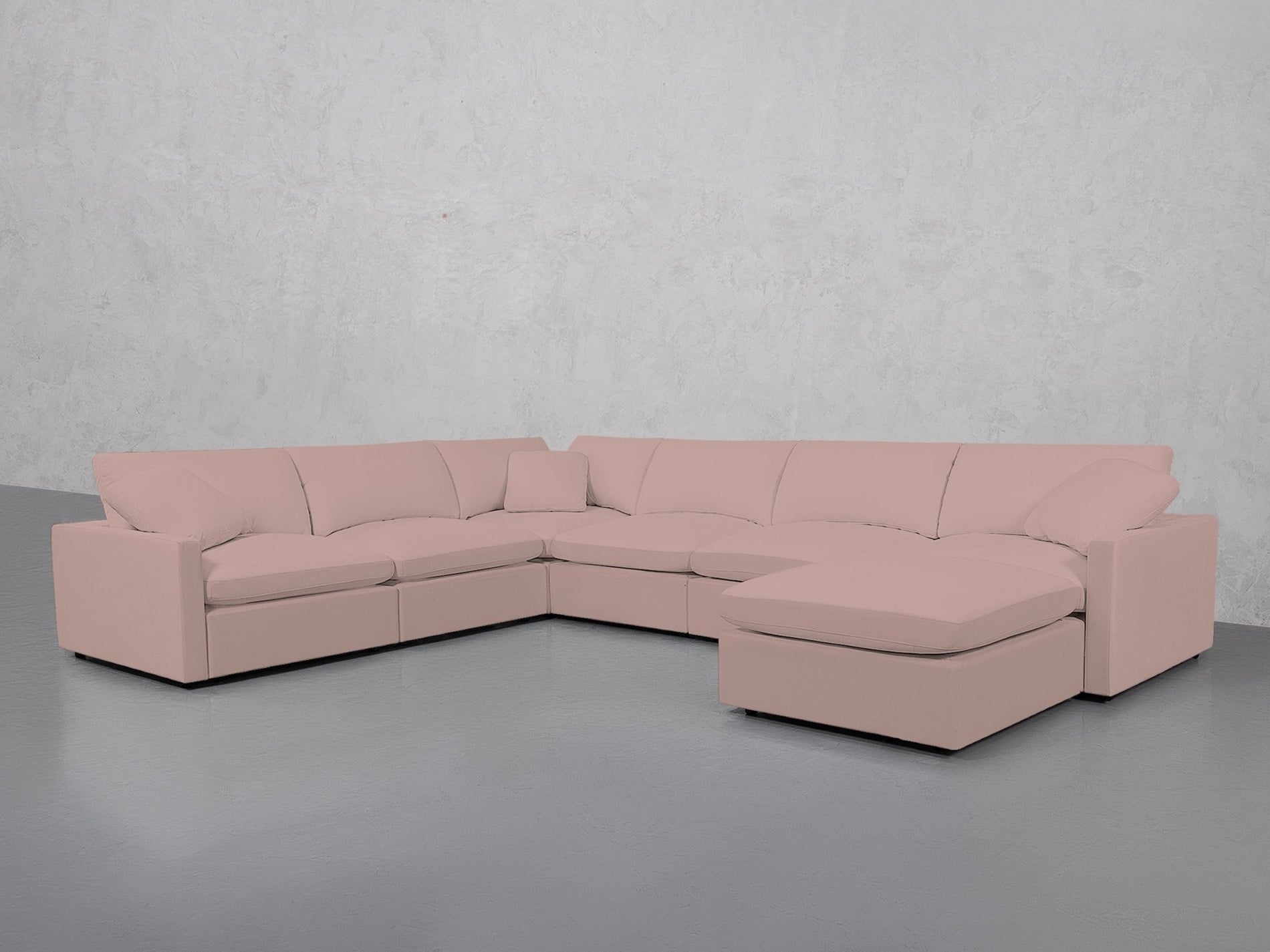 7-Seat Modular Chaise Corner Sectional (Thin Arms) - 7th Avenue