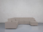 7-Seat Modular Chaise Corner Sectional (Thin Arms) - 7th Avenue