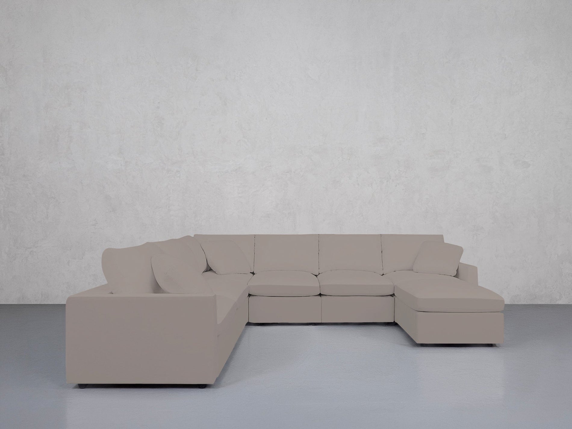 7-Seat Modular Chaise Corner Sectional (Thin Arms) - 7th Avenue