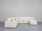 7-Seat Modular Chaise Corner Sectional (Thin Arms) - 7th Avenue