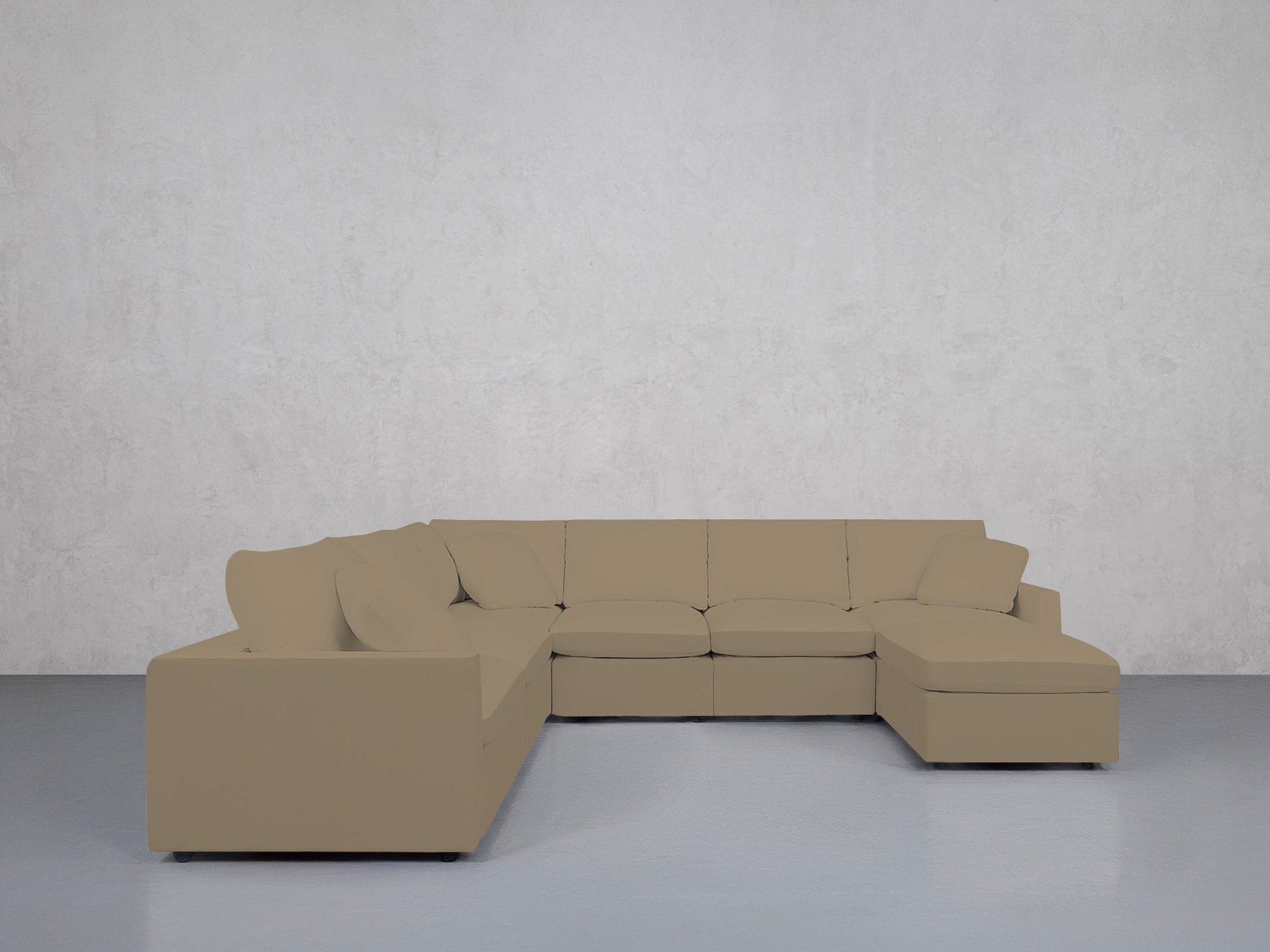 7-Seat Modular Chaise Corner Sectional (Thin Arms) - 7th Avenue