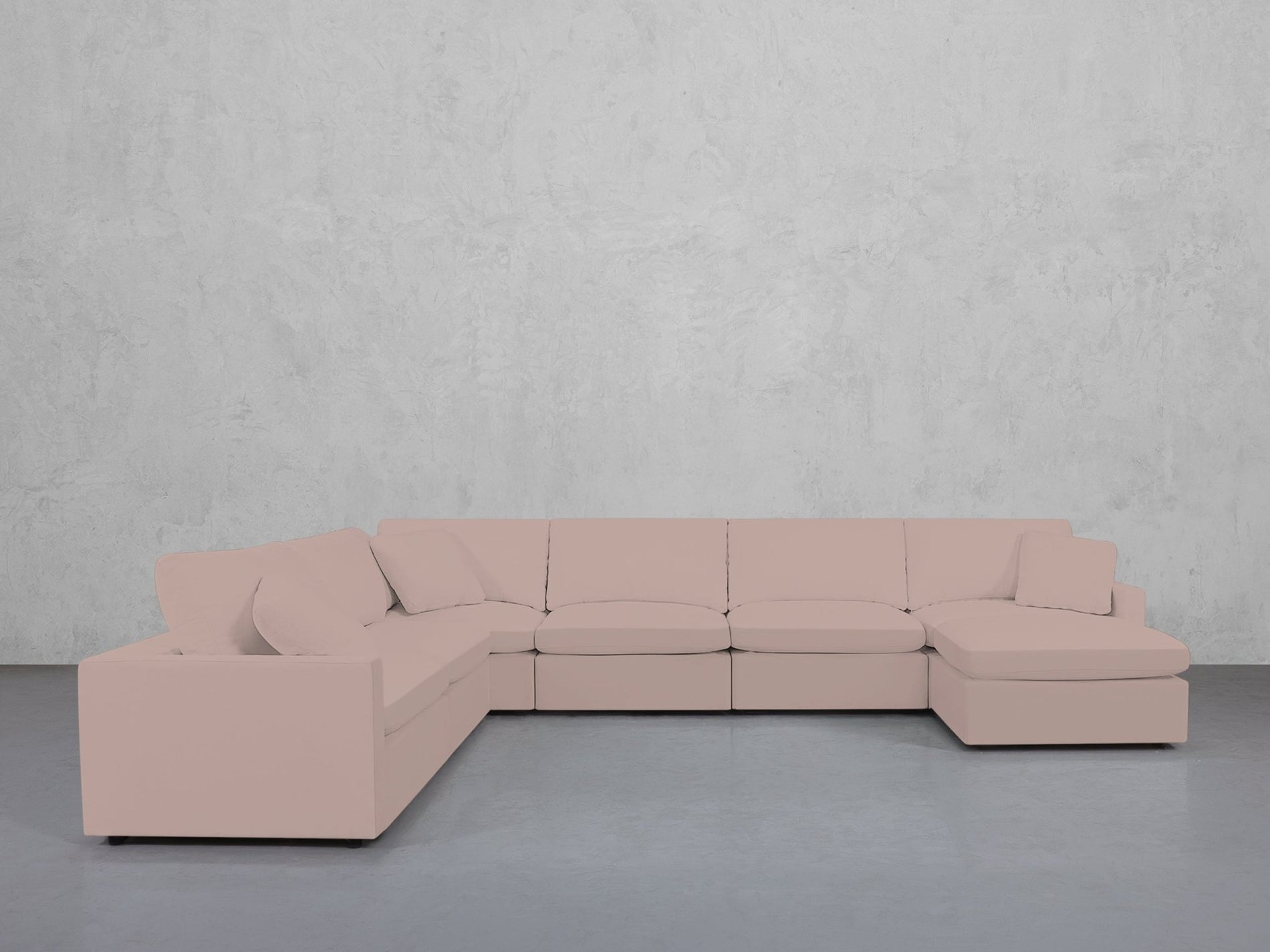 7-Seat Modular Chaise Corner Sectional (Thin Arms) - 7th Avenue