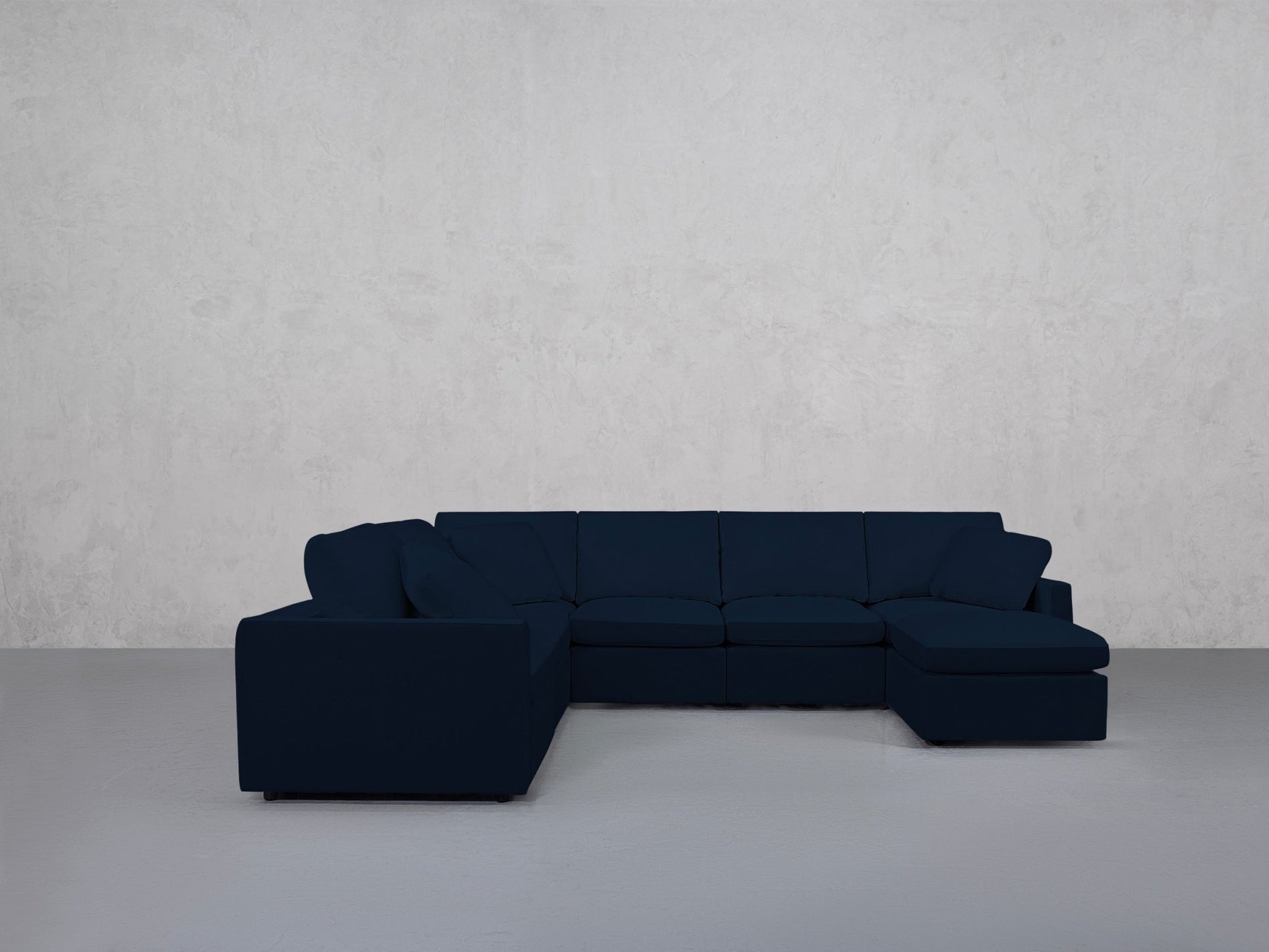 7-Seat Modular Chaise Corner Sectional (Thin Arms) - 7th Avenue