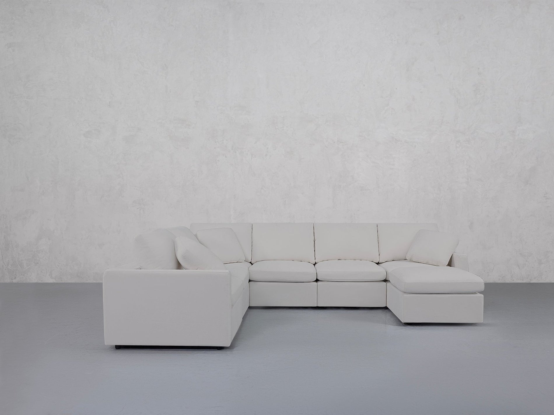 7-Seat Modular Chaise Corner Sectional (Thin Arms) - 7th Avenue