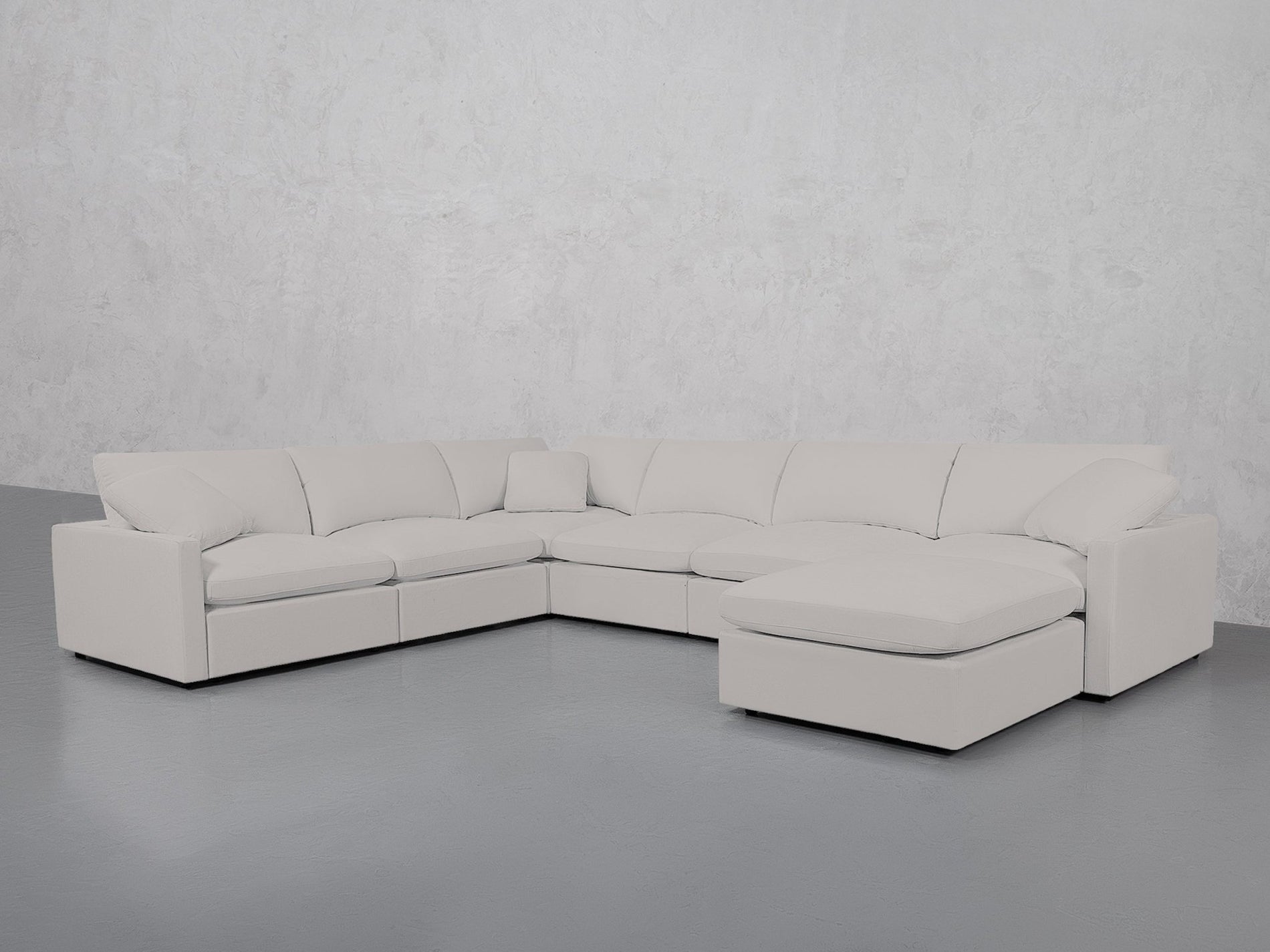 7-Seat Modular Chaise Corner Sectional (Thin Arms) - 7th Avenue