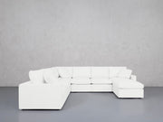 7-Seat Modular Chaise Corner Sectional (Thin Arms) - 7th Avenue