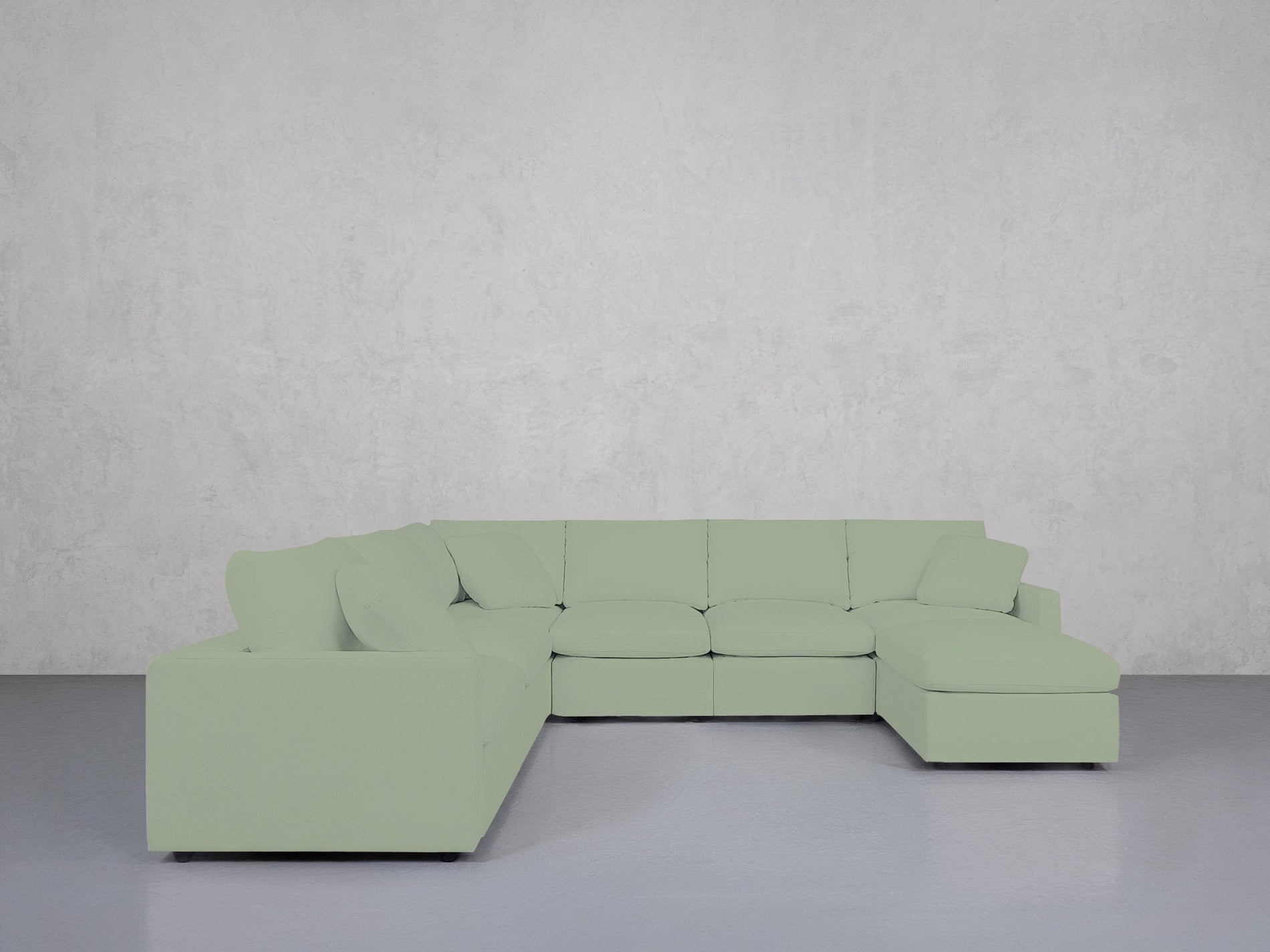7-Seat Modular Chaise Corner Sectional (Thin Arms) - 7th Avenue