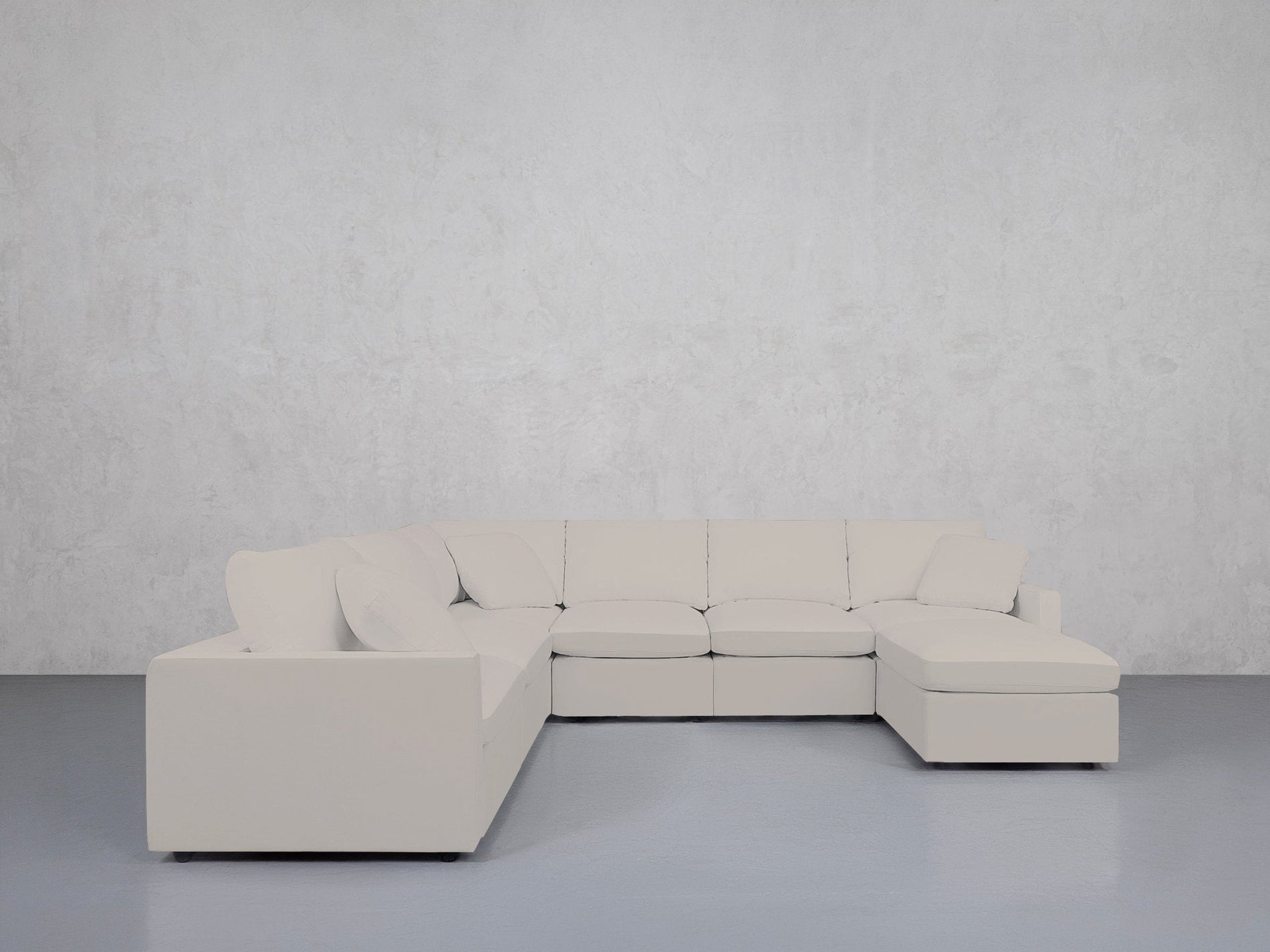 7-Seat Modular Chaise Corner Sectional (Thin Arms) - 7th Avenue