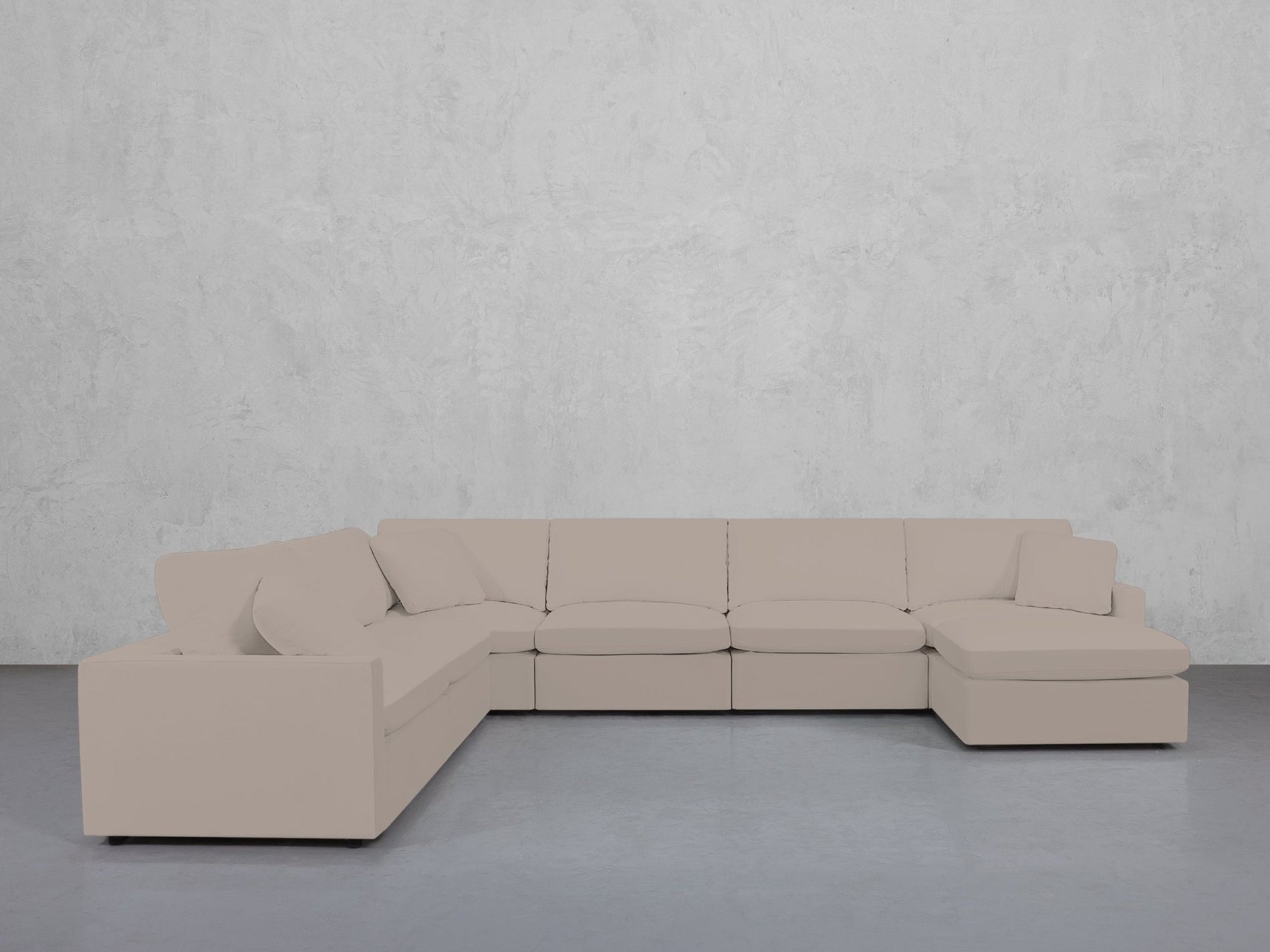 7-Seat Modular Chaise Corner Sectional (Thin Arms) - 7th Avenue