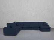 7-Seat Modular Chaise Corner Sectional (Thin Arms) - 7th Avenue