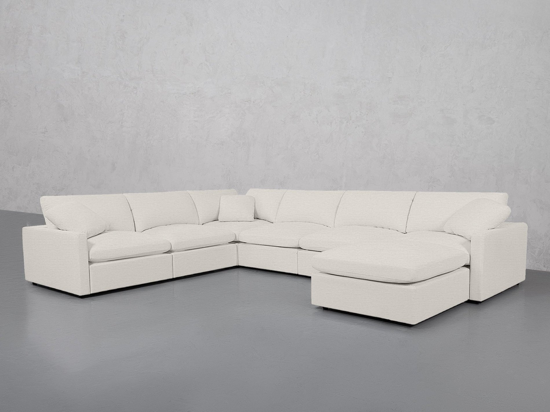 7-Seat Modular Chaise Corner Sectional (Thin Arms) - 7th Avenue
