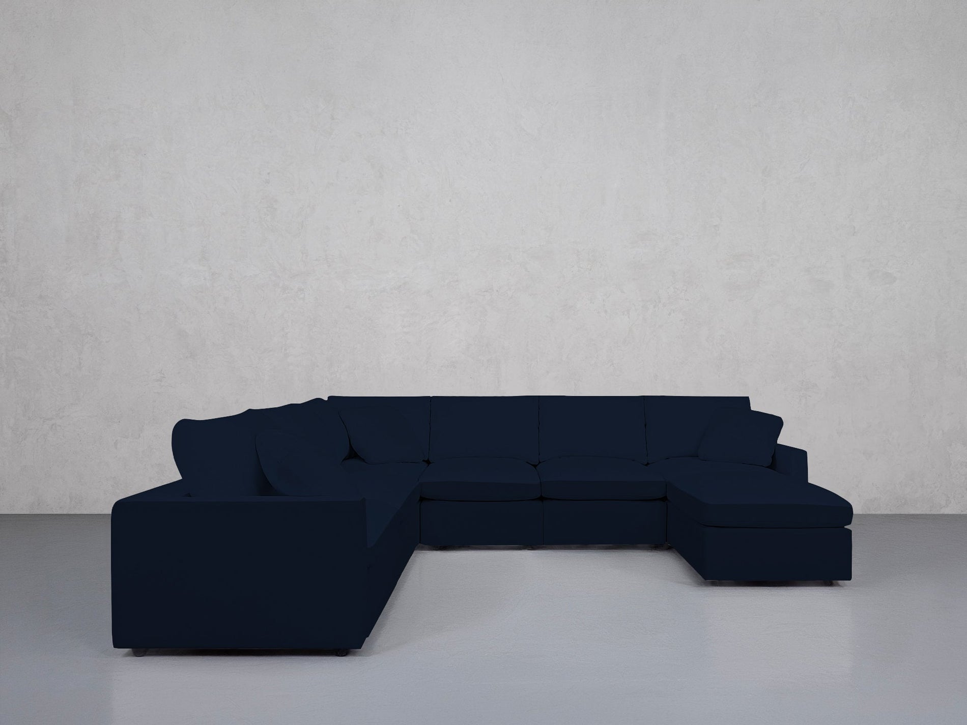 7-Seat Modular Chaise Corner Sectional (Thin Arms) - 7th Avenue