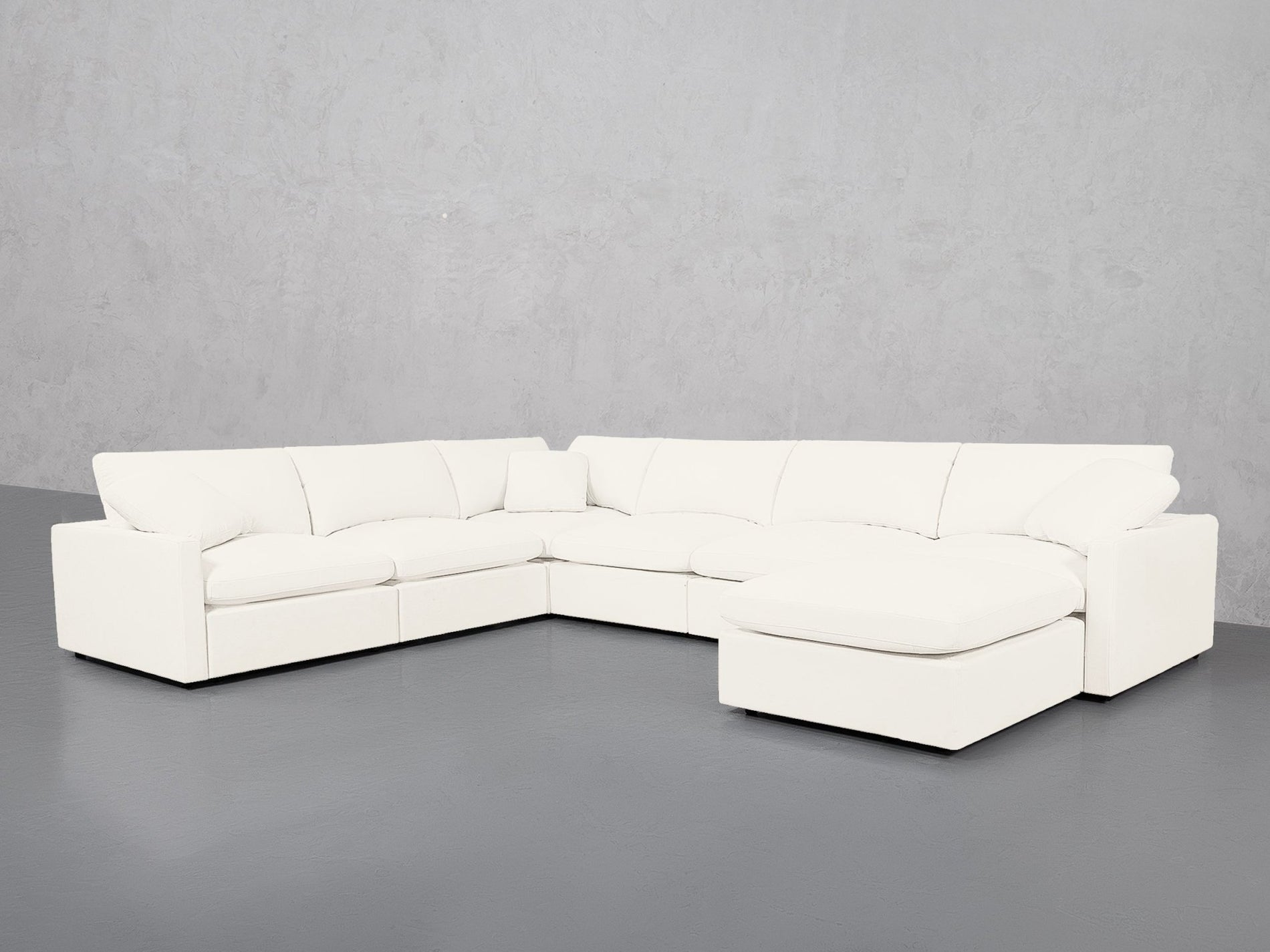 7-Seat Modular Chaise Corner Sectional (Thin Arms) - 7th Avenue