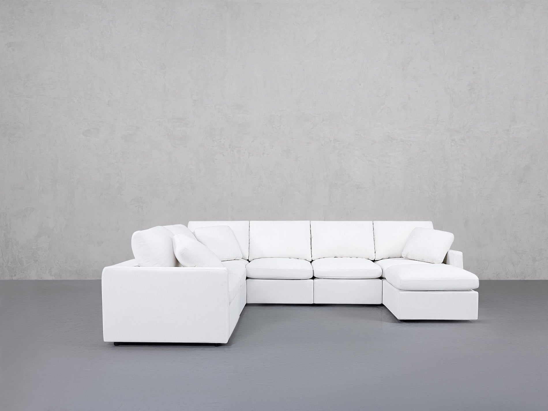 7-Seat Modular Chaise Corner Sectional (Thin Arms) - 7th Avenue