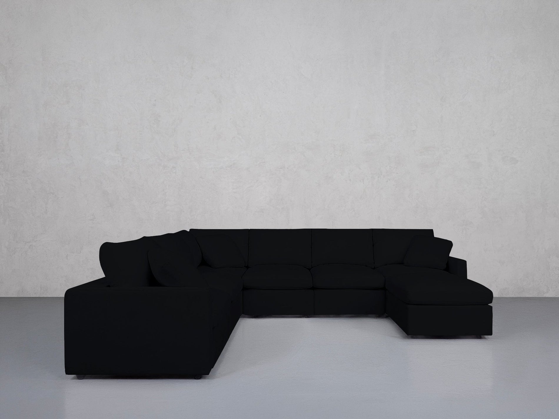 7-Seat Modular Chaise Corner Sectional (Thin Arms) - 7th Avenue