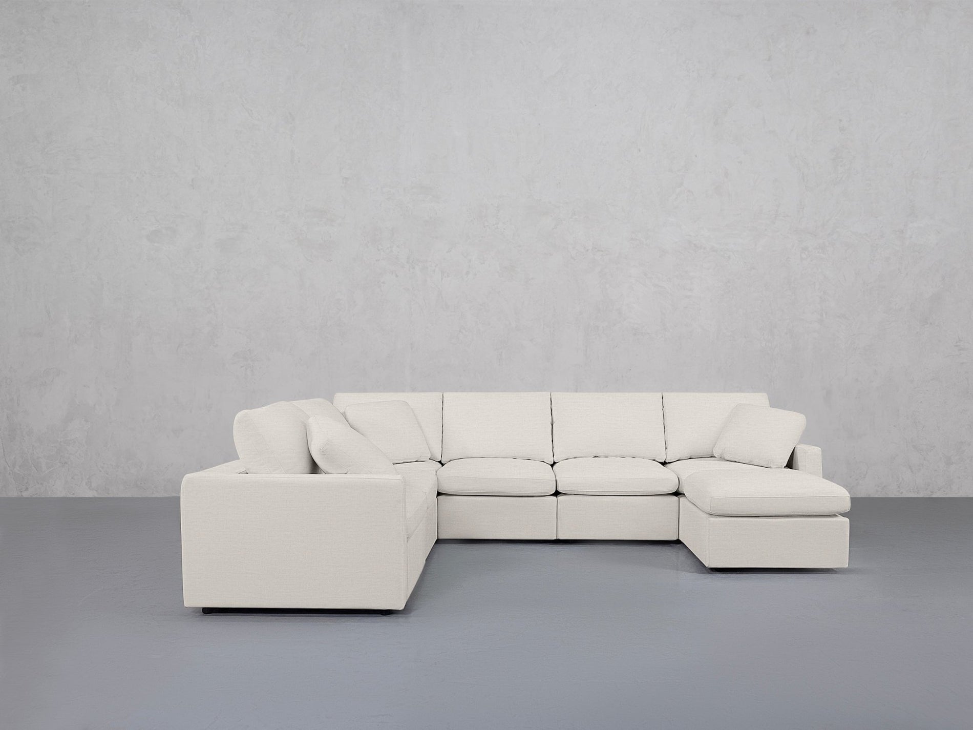 7-Seat Modular Chaise Corner Sectional (Thin Arms) - 7th Avenue