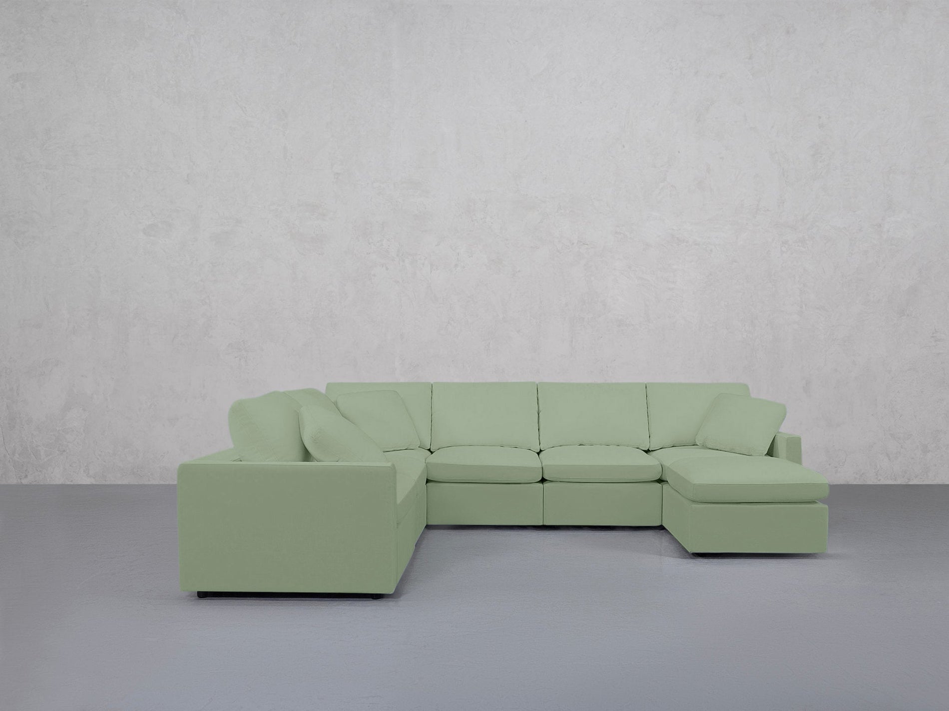 7-Seat Modular Chaise Corner Sectional (Thin Arms) - 7th Avenue