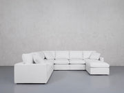 7-Seat Modular Chaise Corner Sectional (Thin Arms) - 7th Avenue
