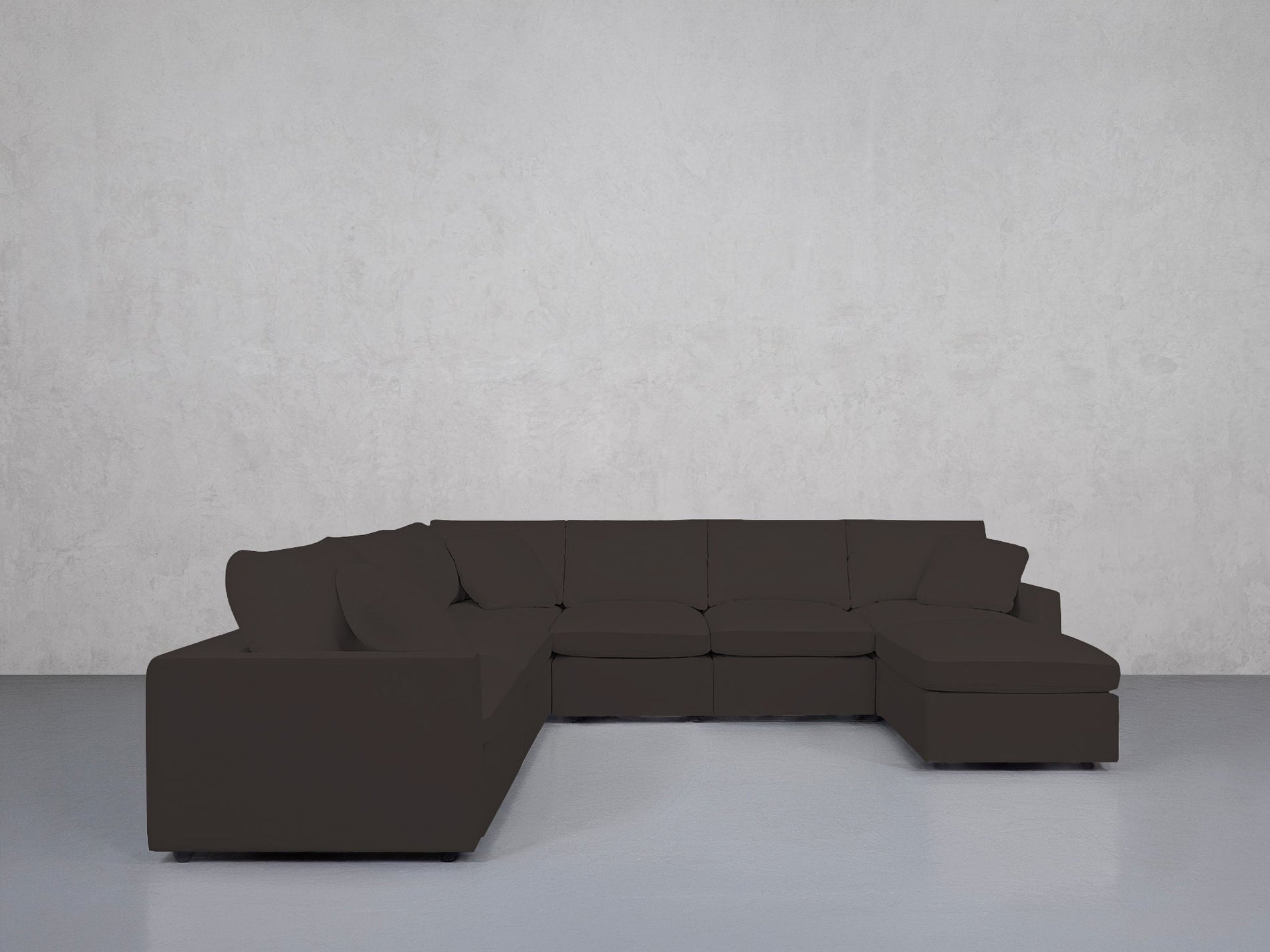 7-Seat Modular Chaise Corner Sectional (Thin Arms) - 7th Avenue