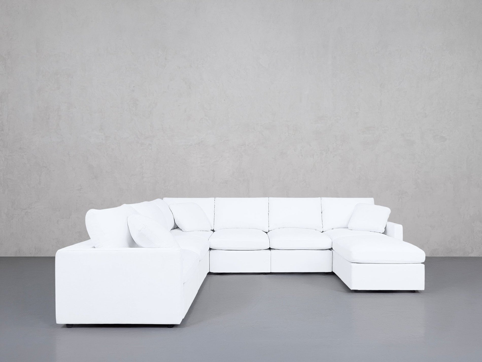 7-Seat Modular Chaise Corner Sectional (Thin Arms) - 7th Avenue