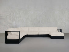 7 - Seat Modular Corner Sectional Aluminum Outdoor - 7th Avenue