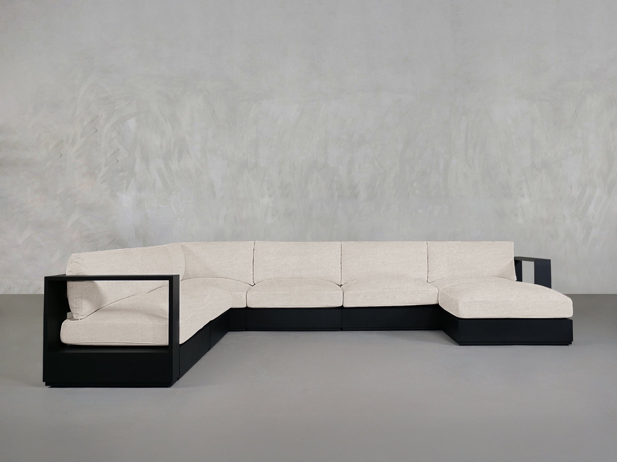 7 - Seat Modular Corner Sectional Aluminum Outdoor - 7th Avenue