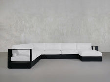 7 - Seat Modular Corner Sectional Aluminum Outdoor - 7th Avenue