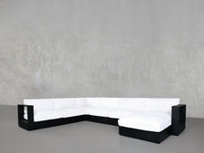 7 - Seat Modular Corner Sectional Aluminum Outdoor - 7th Avenue