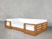 8-Seat Modular Closed Pit Teak Outdoor