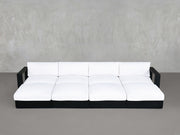 8-Seat Modular Daybed Aluminum Outdoor