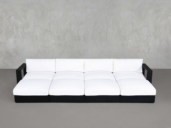 8-Seat Modular Daybed Aluminum Outdoor