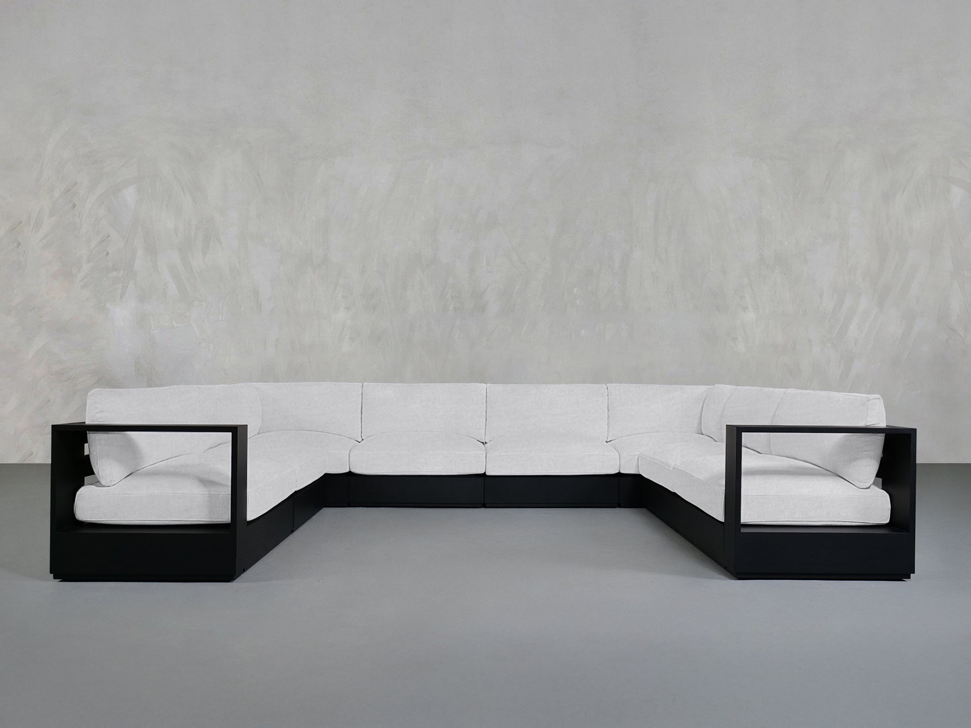 8-Seat Modular U-Sectional  Aluminum Outdoor