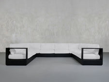 8-Seat Modular U-Sectional  Aluminum Outdoor