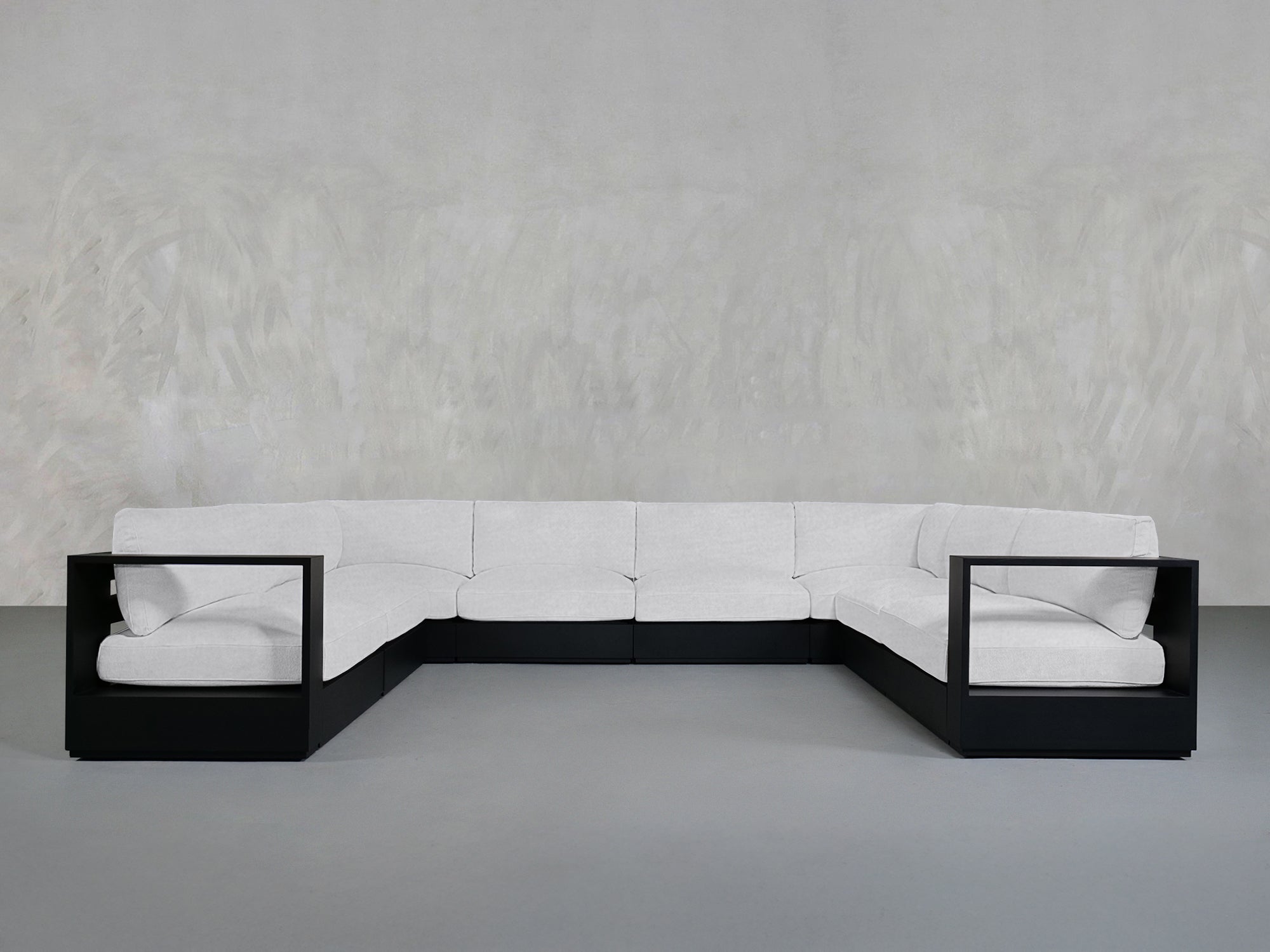 8-Seat Modular U-Sectional  Aluminum Outdoor