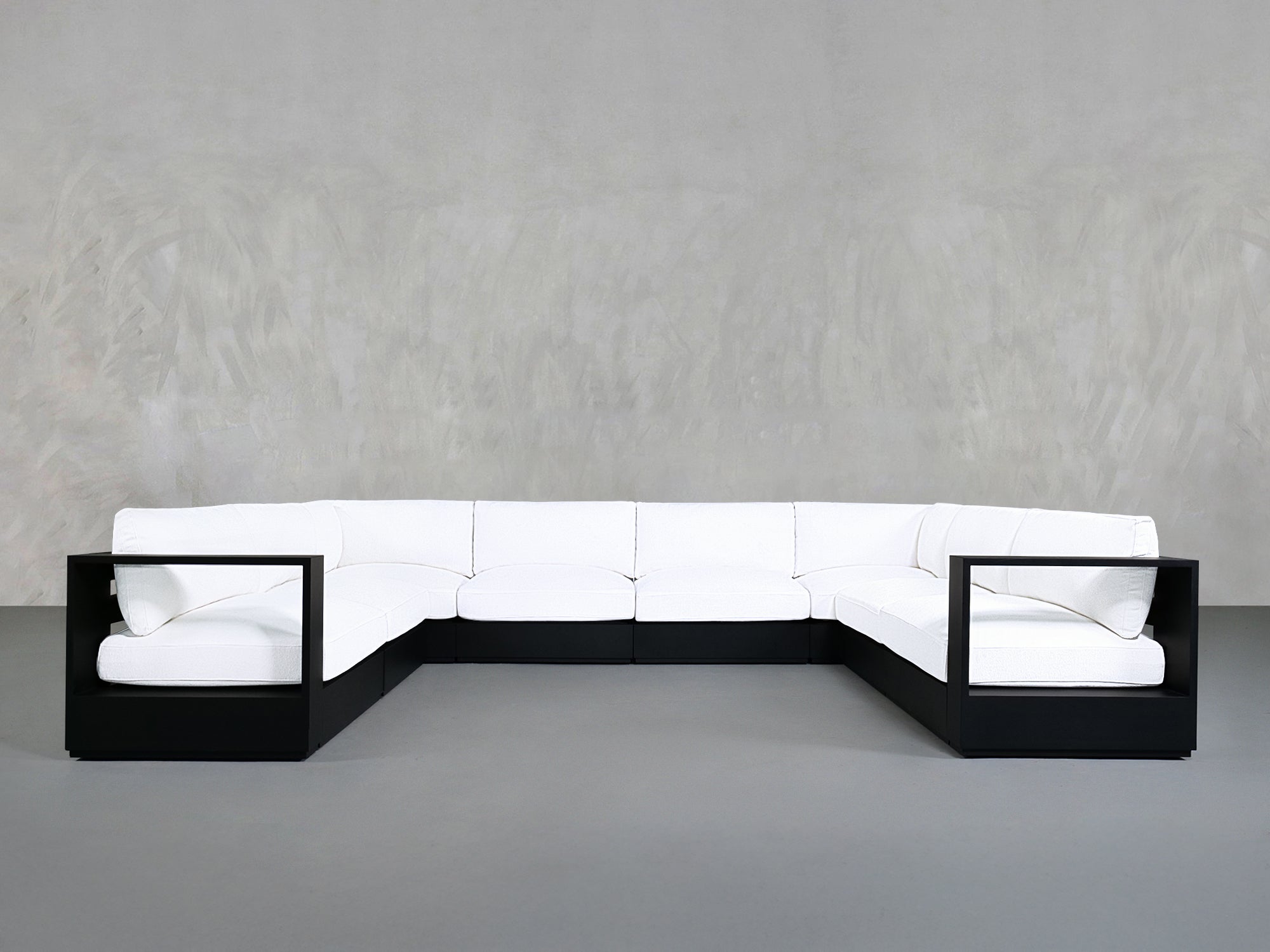 8-Seat Modular U-Sectional  Aluminum Outdoor
