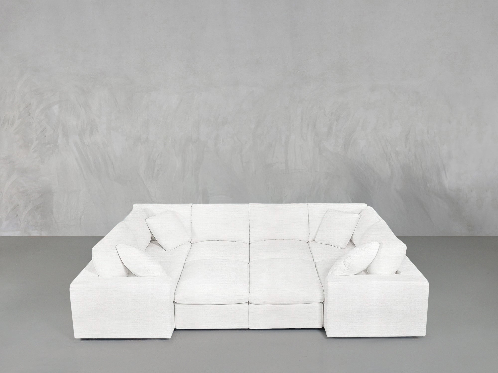 80s  アディペット 8-Seat Modular Closed Pit Sofa Sectional | 7th Avenue