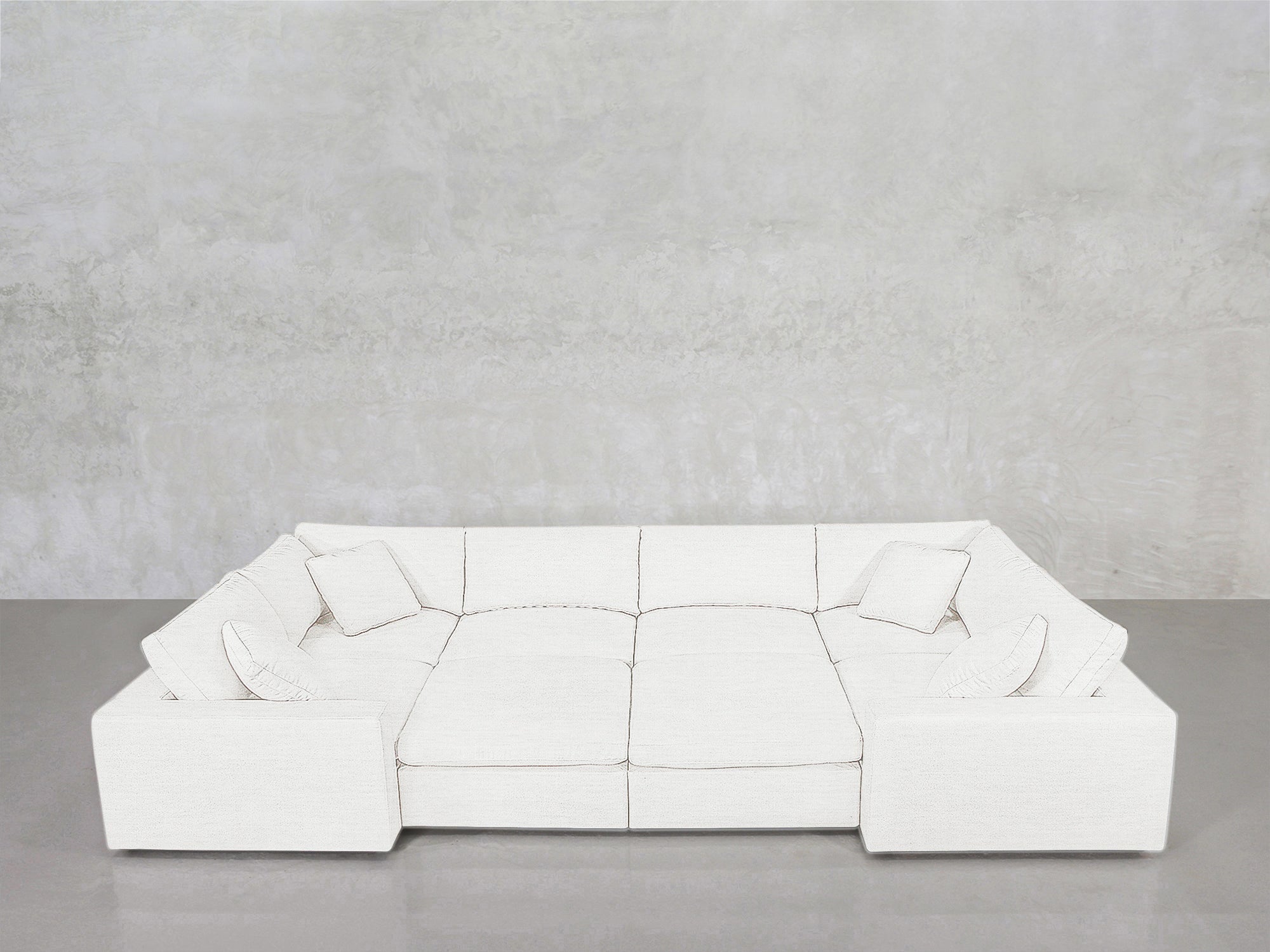 8-Seat Modular Closed Pit Sofa Sectional | 7th Avenue