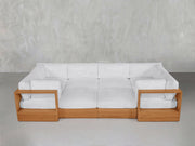 8-Seat Modular Closed Pit Teak Outdoor - 7th Avenue