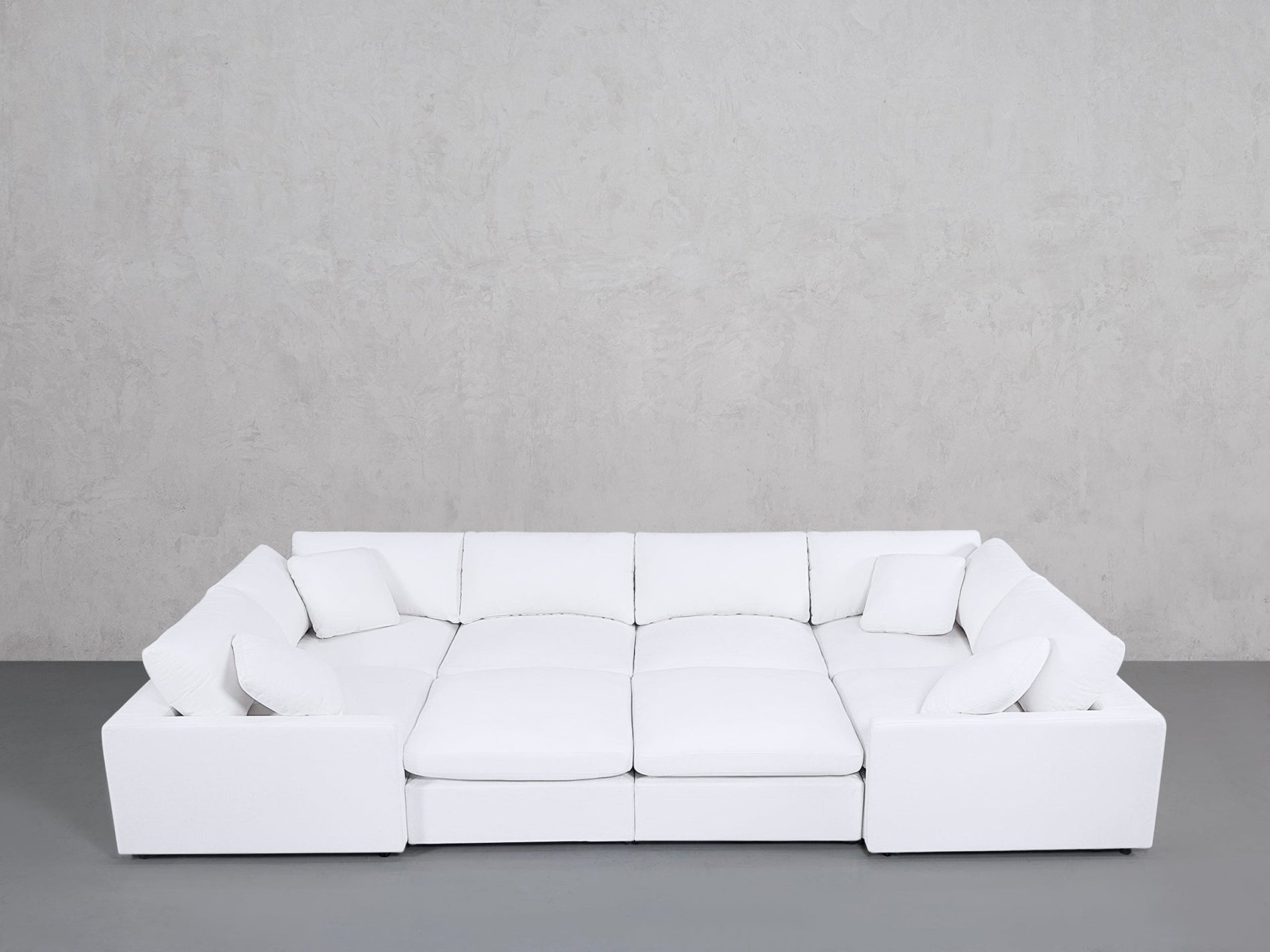 8-Seat Modular Closed Pit (Thin Arms) - 7th Avenue