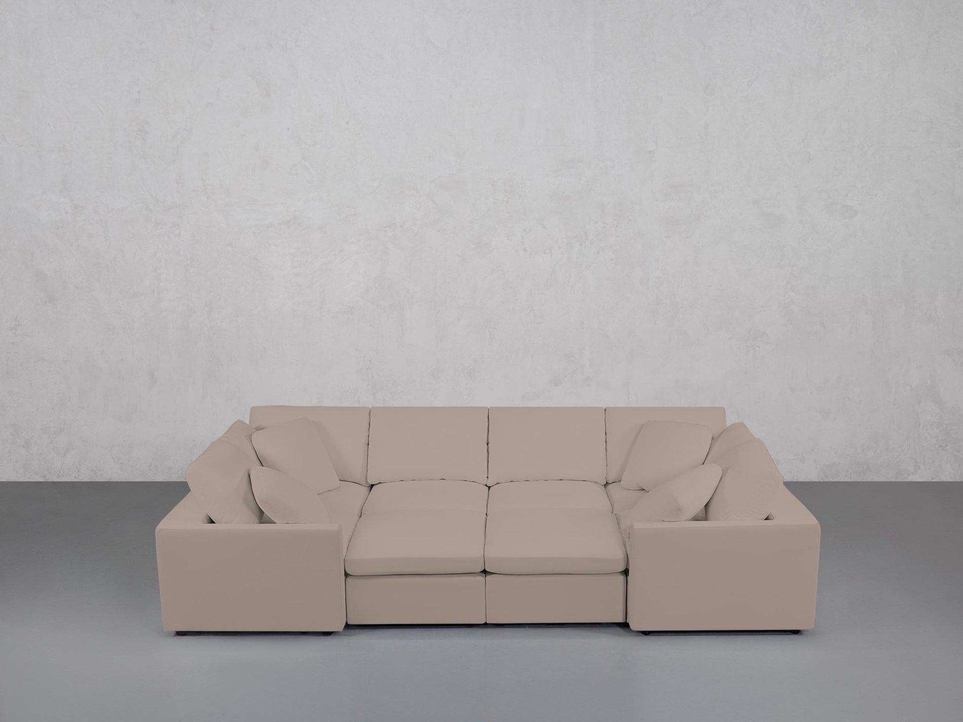 8-Seat Modular Closed Pit (Thin Arms) - 7th Avenue