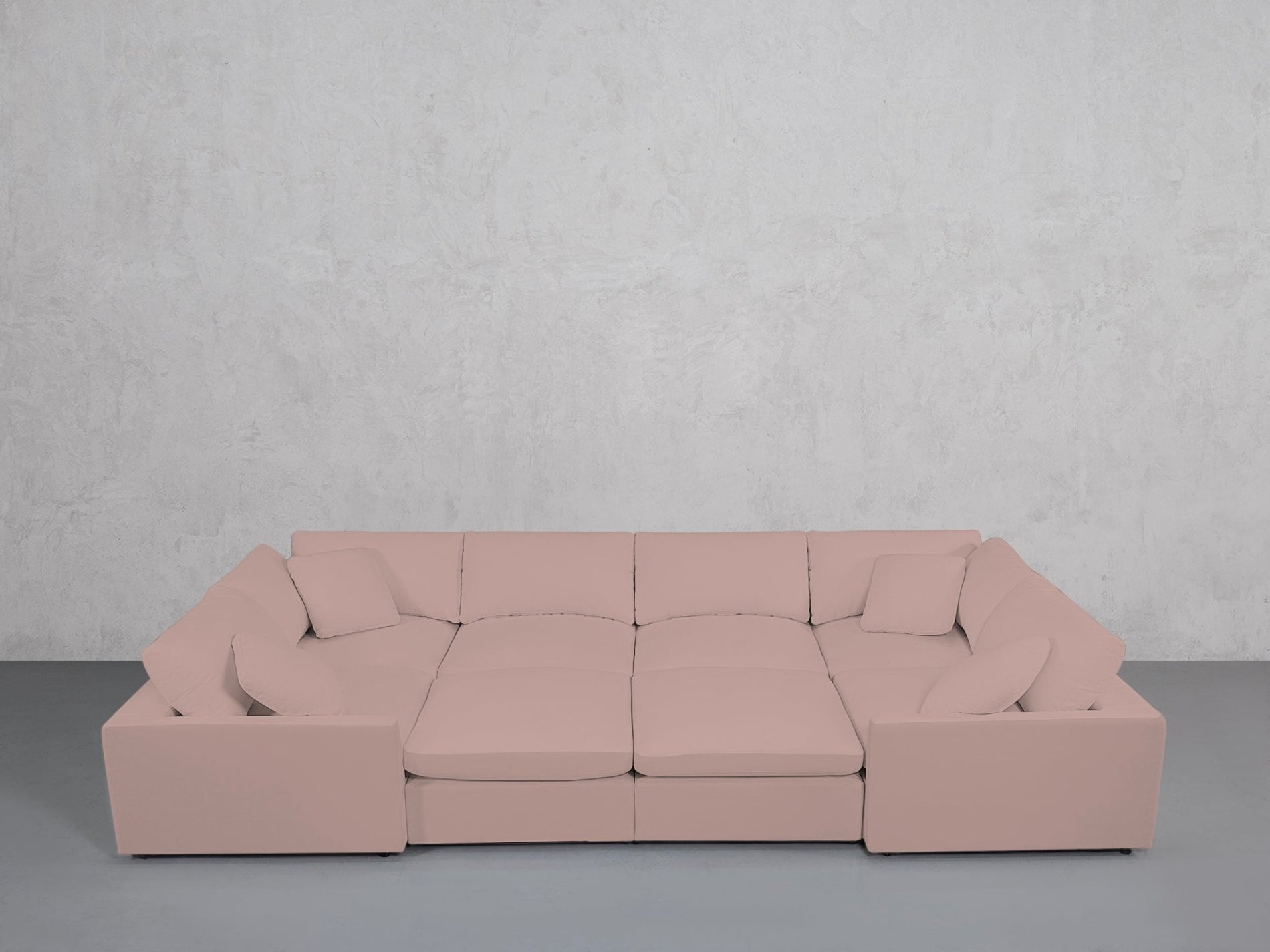 8-Seat Modular Closed Pit (Thin Arms) - 7th Avenue