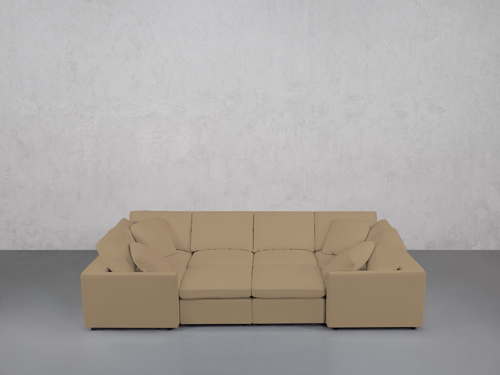 8-Seat Modular Closed Pit (Thin Arms) - 7th Avenue