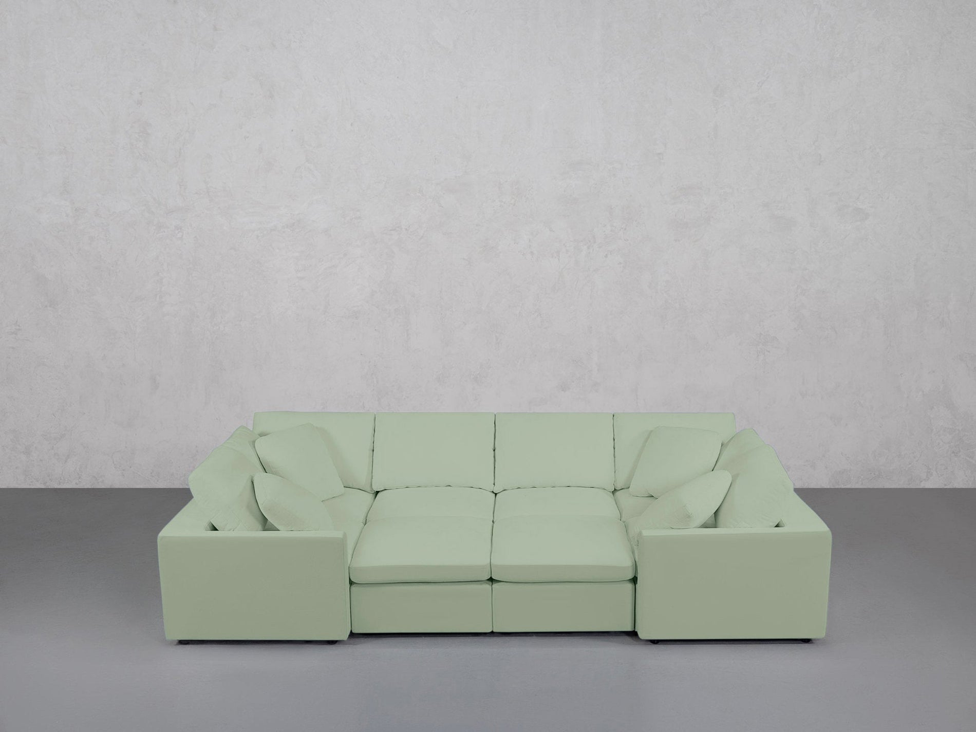 8-Seat Modular Closed Pit (Thin Arms) - 7th Avenue