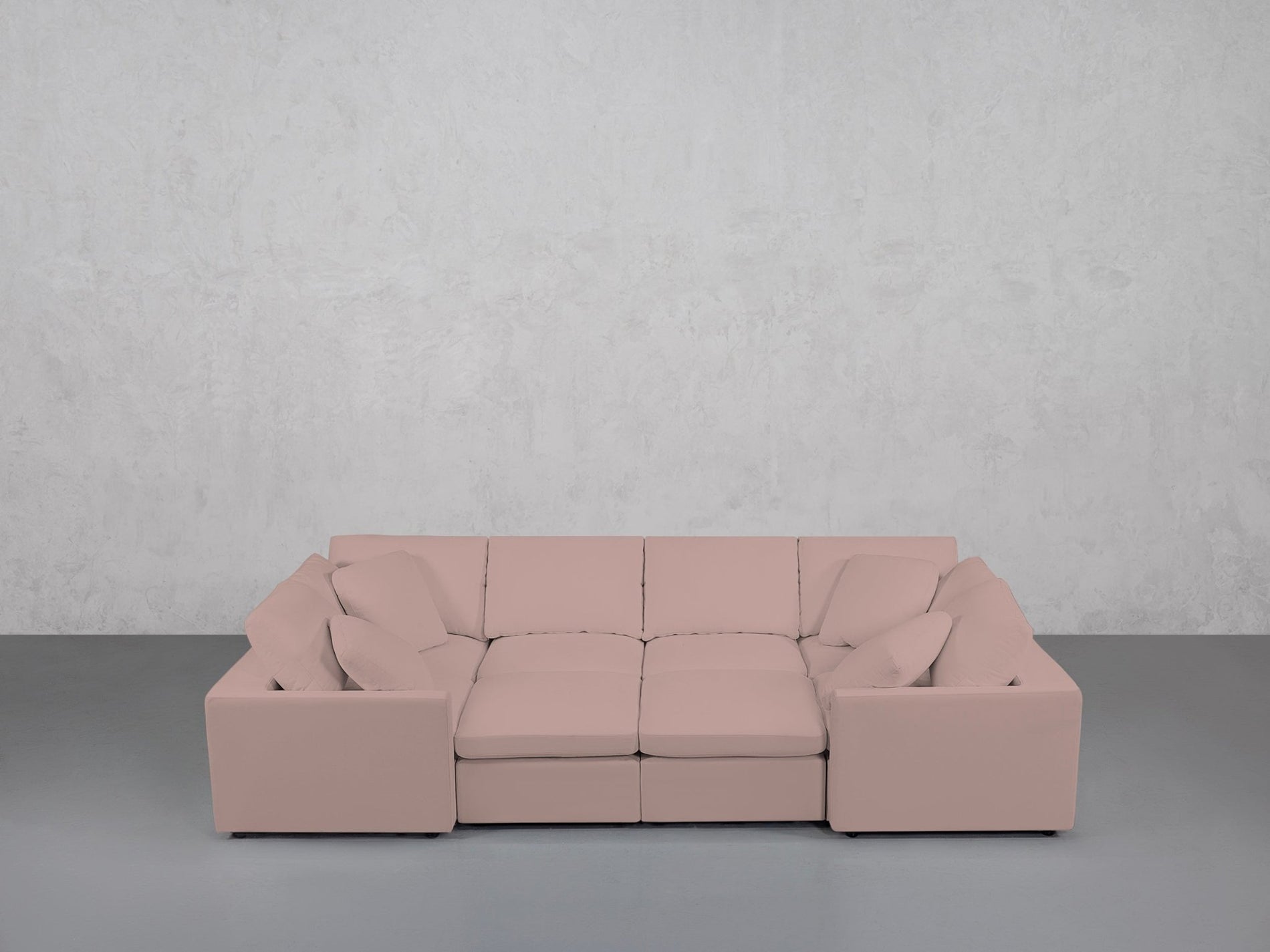 8-Seat Modular Closed Pit (Thin Arms) - 7th Avenue