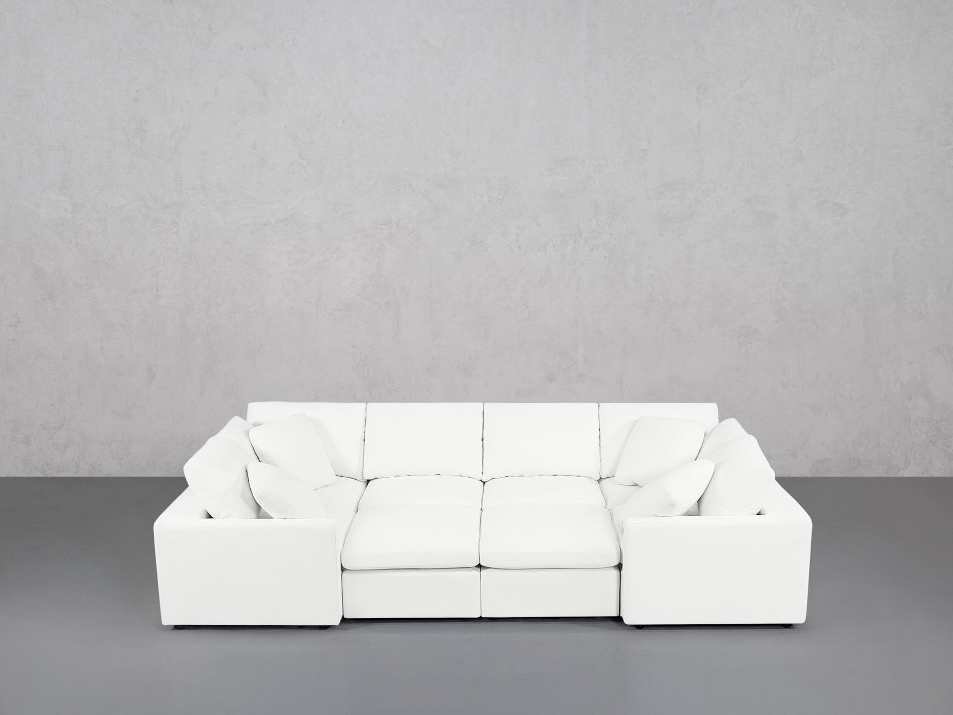 8-Seat Modular Closed Pit (Thin Arms) - 7th Avenue