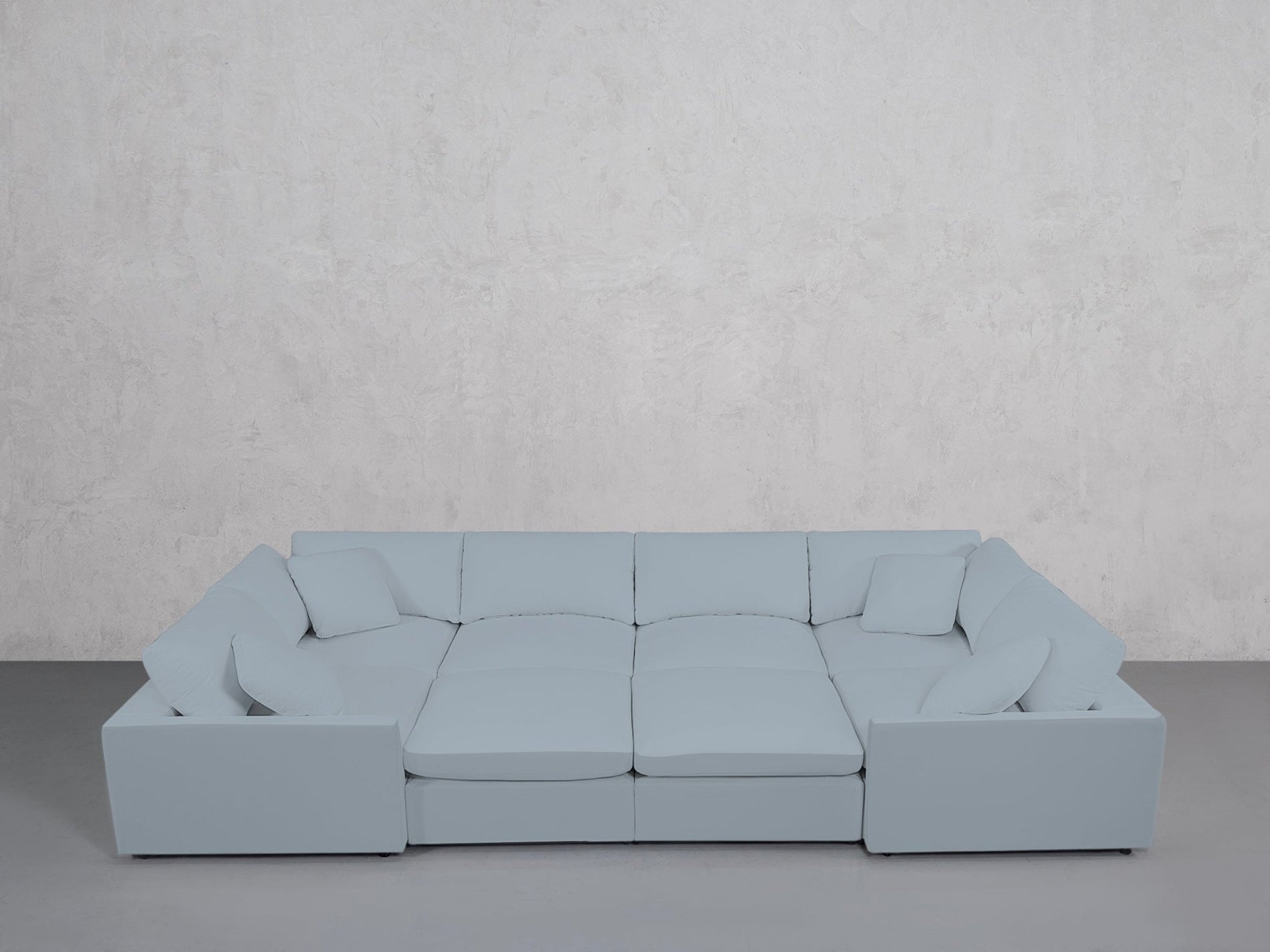 8-Seat Modular Closed Pit (Thin Arms) - 7th Avenue