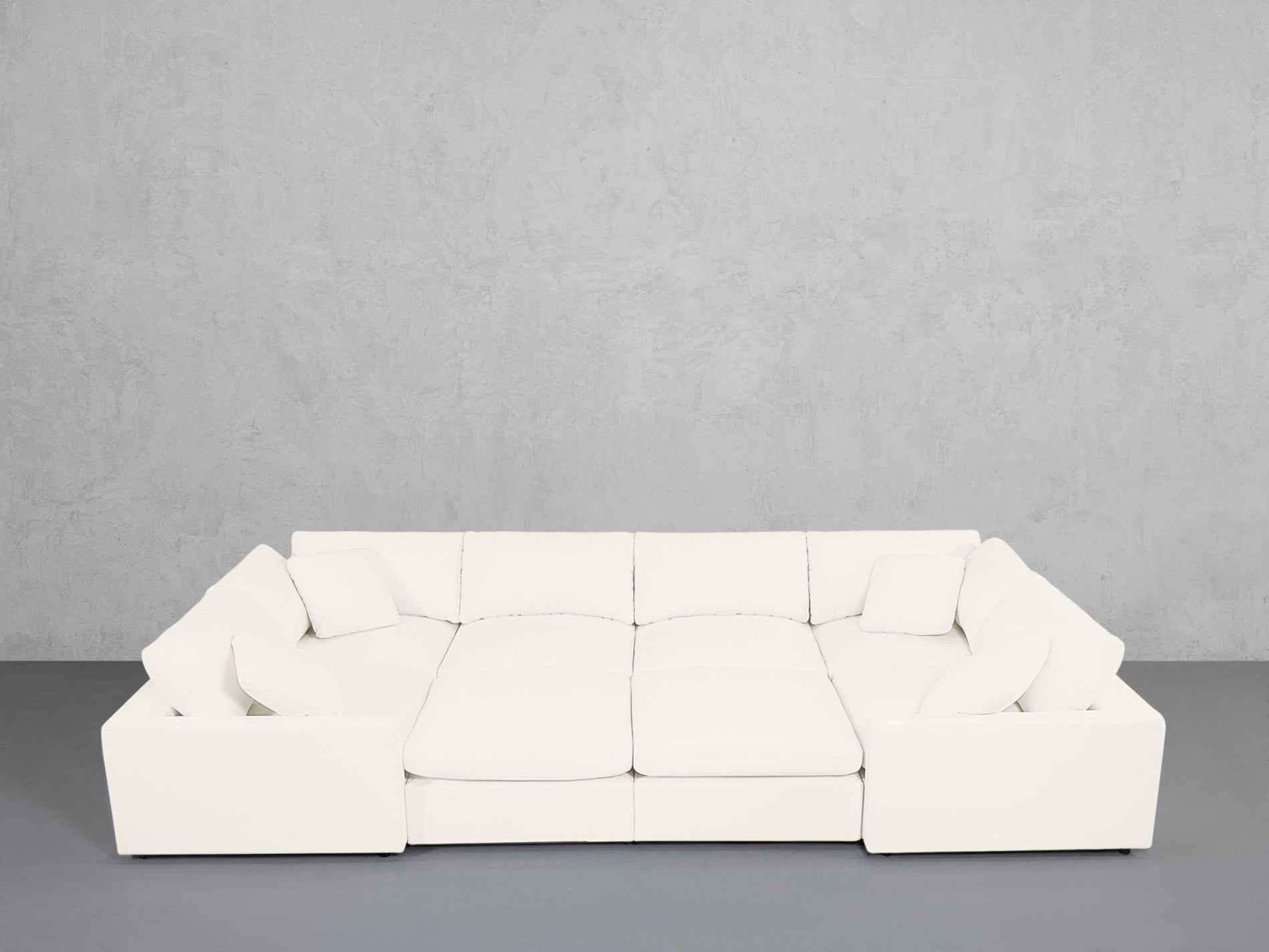 8-Seat Modular Closed Pit (Thin Arms) - 7th Avenue