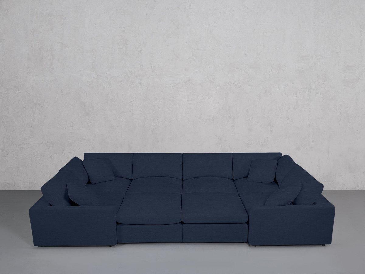 8-Seat Modular Closed Pit (Thin Arms) - 7th Avenue