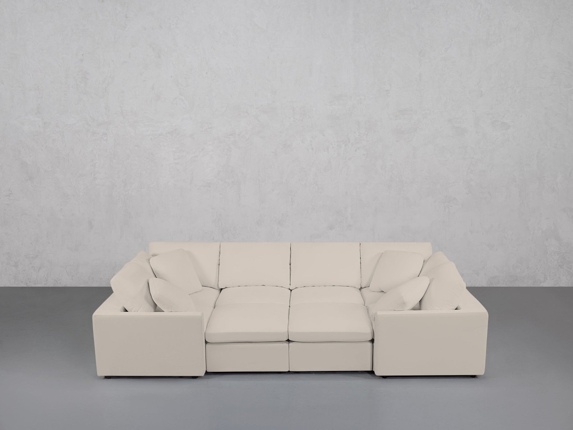 8-Seat Modular Closed Pit (Thin Arms) - 7th Avenue